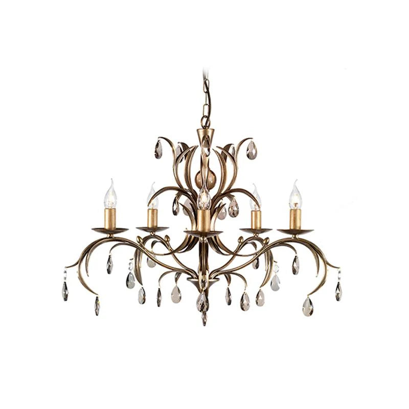 Lily Chandelier 3Lt/5Lt/8Lt in Antique Bronze Elstead Lighting - ELS.LLX-ANT-BRZ