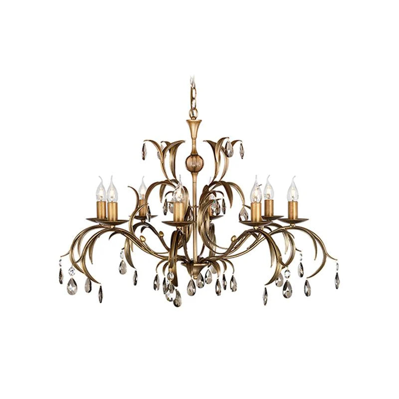 Lily Chandelier 3Lt/5Lt/8Lt in Antique Bronze Elstead Lighting - ELS.LLX-ANT-BRZ