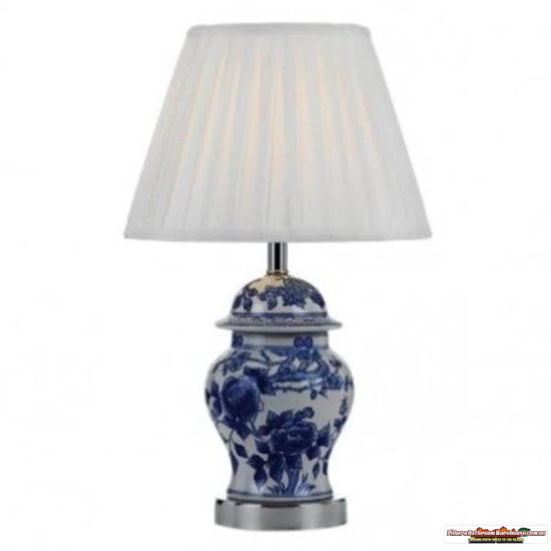 Ling Table Lamp Modern in Blue & White