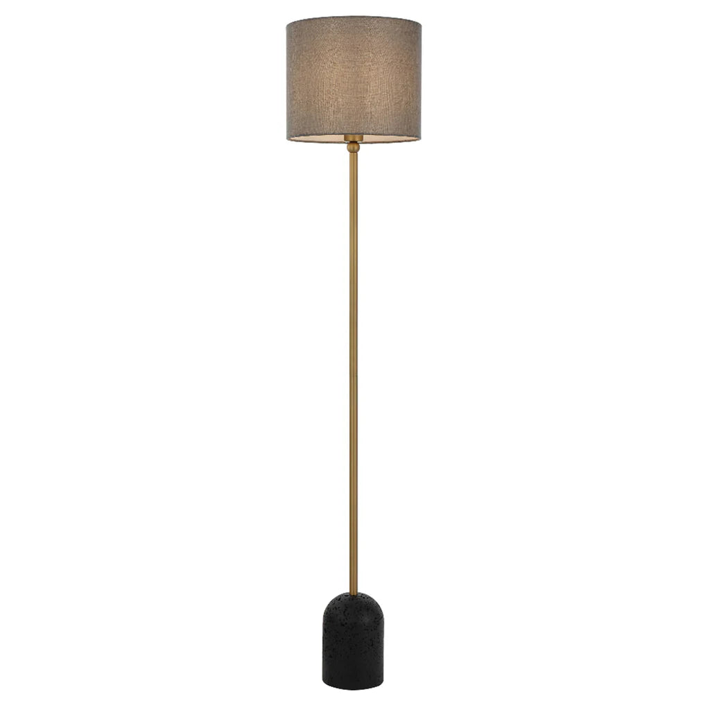 Livia Floor Lamp in Beige, Black