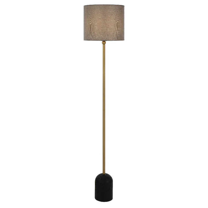 Livia Floor Lamp in Beige, Black