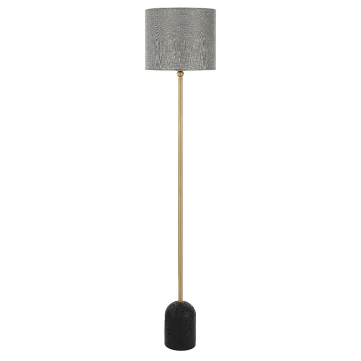 Livia Floor Lamp in Beige, Black