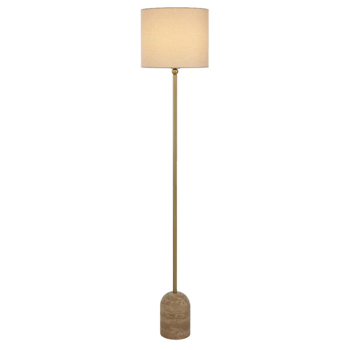 Livia Floor Lamp in Beige, Black