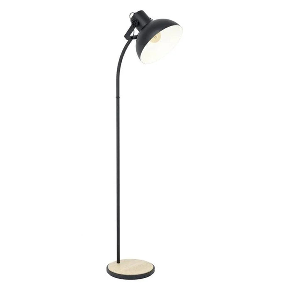 Lubenham Floor Lamp in Black or Antique Nickel