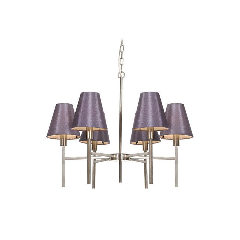 Lucerne 4Lt/6Lt Chandelier E14 in Brushed Nickel Elstead Lighting - ELS.LUCERNE