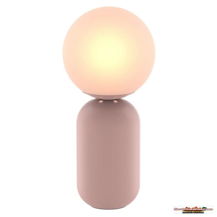 Luciano Table Lamp Blush Pink, Matt Black, Muted Green MTBL014 Mercator Lighting