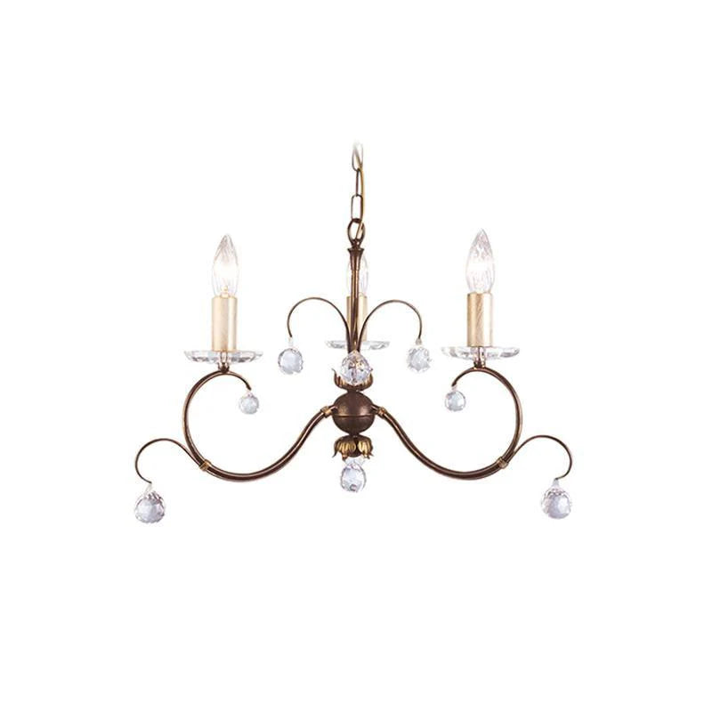 Lunetta Chandelier 3Lt/5Lt/8Lt E14 in Bronze Patina Elstead Lighting - ELS.LUN3, ELS.LUN5, ELS.LUN8