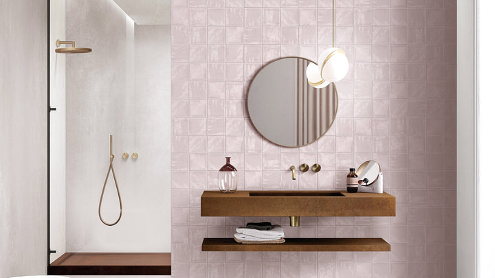 Luxe Pink Gloss 100x100x9 - Wall Tile