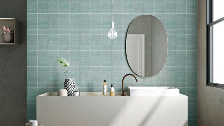 Luxe Mint Gloss 100x100x9 - Wall Tile