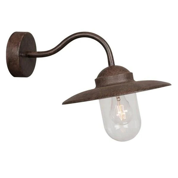 Luxembourg Outdoor Wall Light in Black, Rusty, Galvanised or Copper