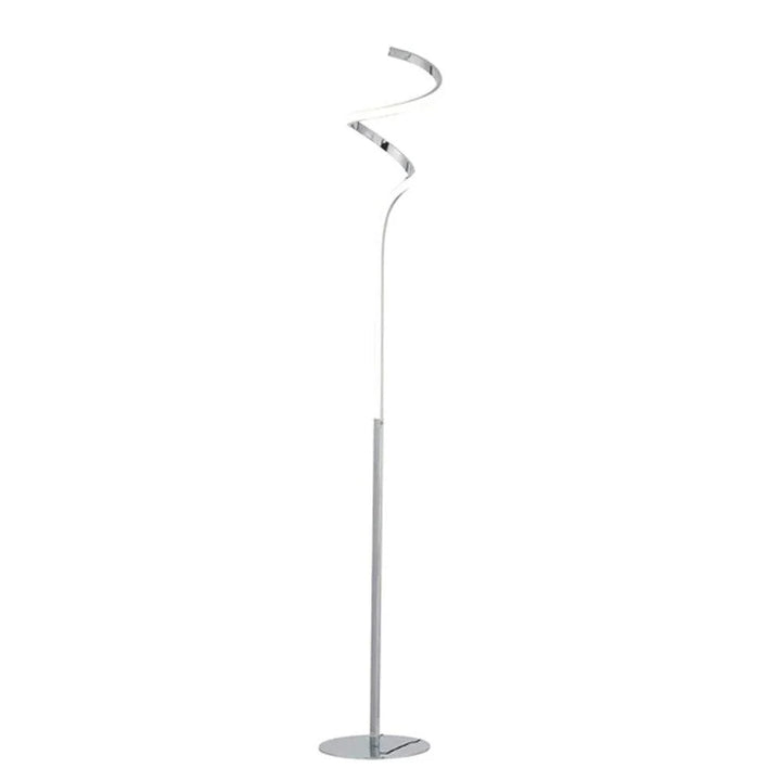 Lydia Spiral Modern Metal LED Floor Lamp - Black or Chrome, 1450mm High, PL0243