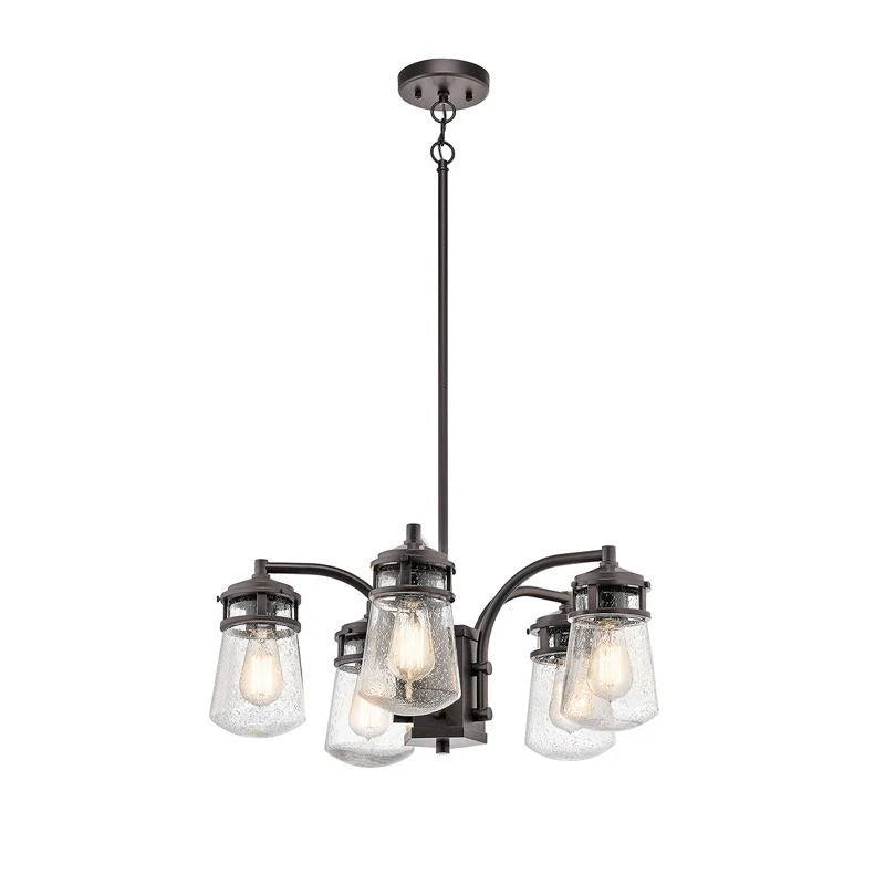 Lyndon 5Lt Outdoor Chandelier E27 in Architectural Bronze Elstead Lighting - ELS.KL-LYNDON-5P-AZ