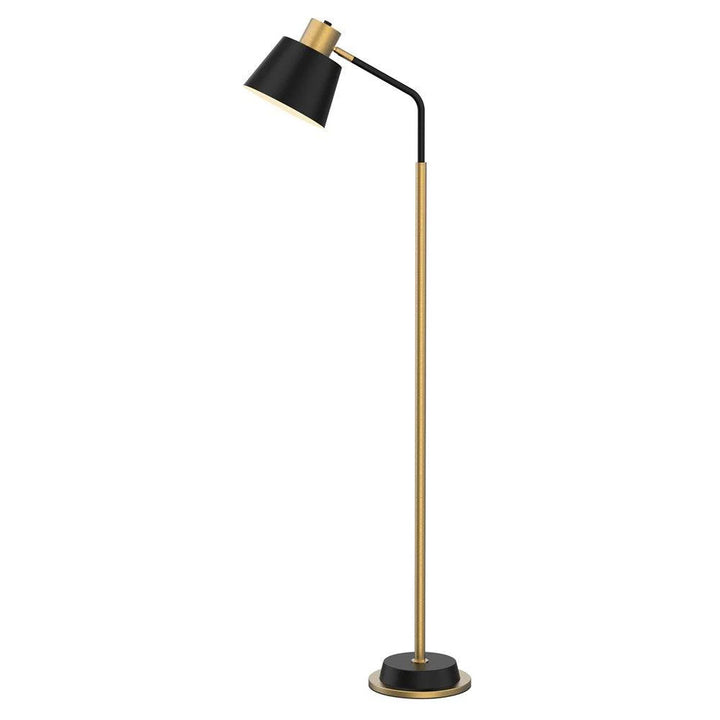 Robin Floor Lamp in Matt Black & Gold