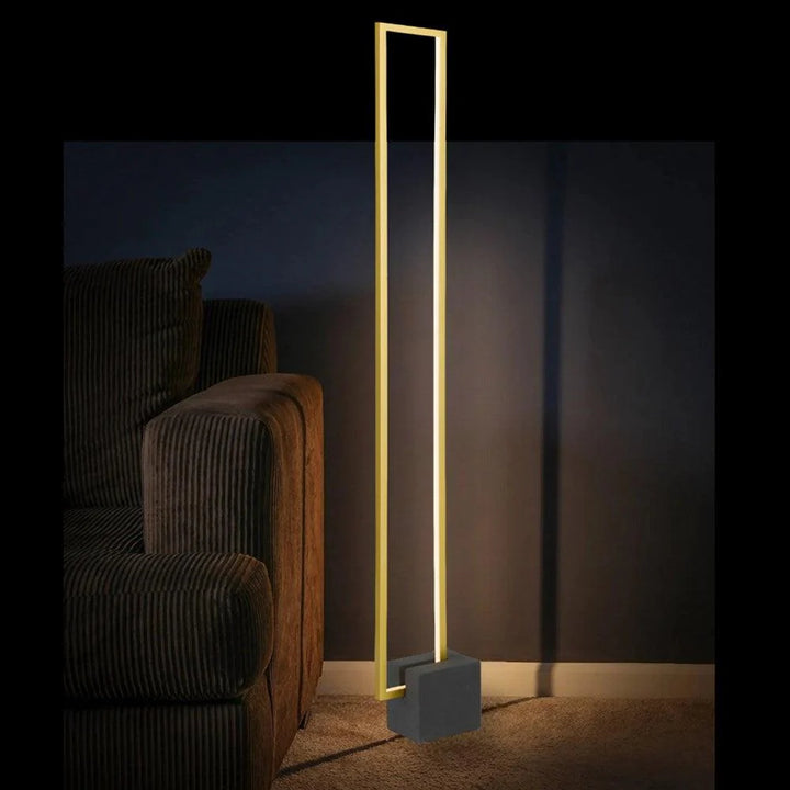 Modric LED Floor Lamp in Black/Gold or Grey