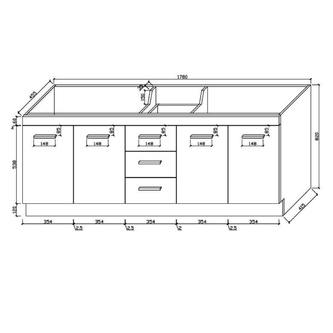 Maddison Vanity 180cm