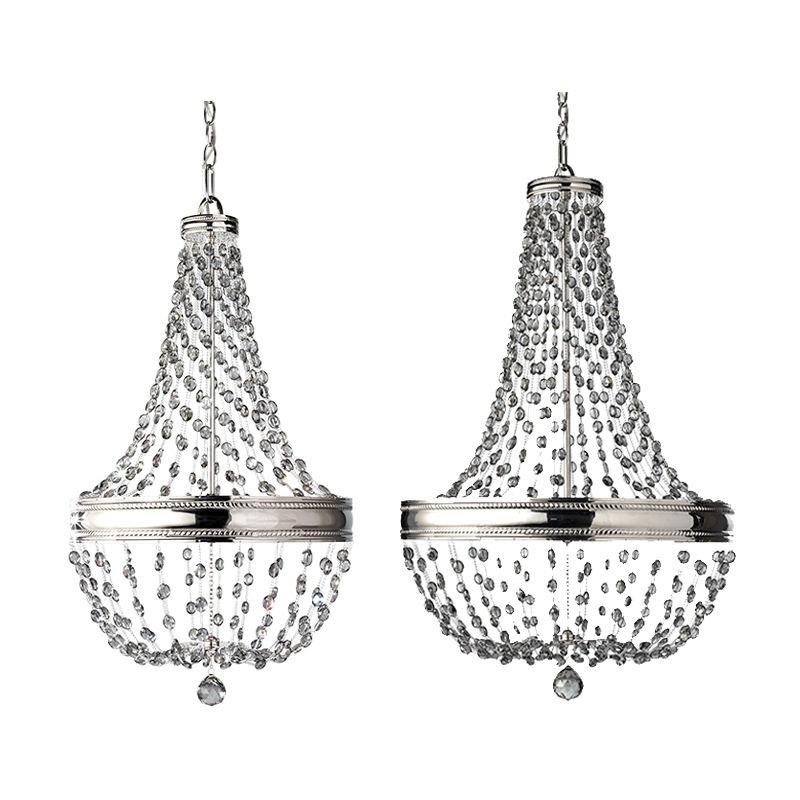 Malia 6Lt/8Lt Chandelier E14 in Polished Nickel Elstead Lighting - ELS.FE-MALIA