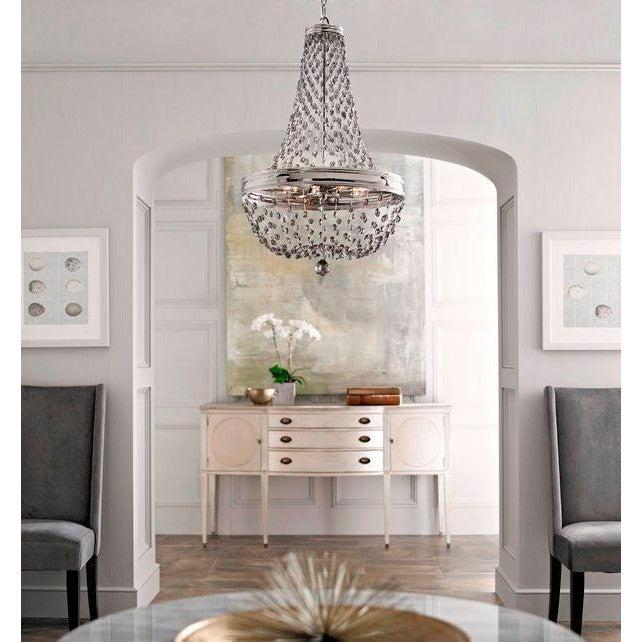 Malia 6Lt/8Lt Chandelier E14 in Polished Nickel Elstead Lighting - ELS.FE-MALIA