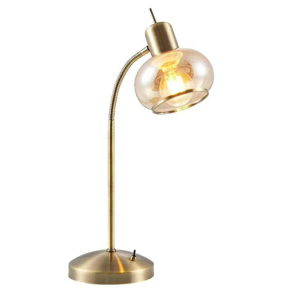 Marbell Table Lamp Antique Brass, Black MARBELL TL Telbix Lighting