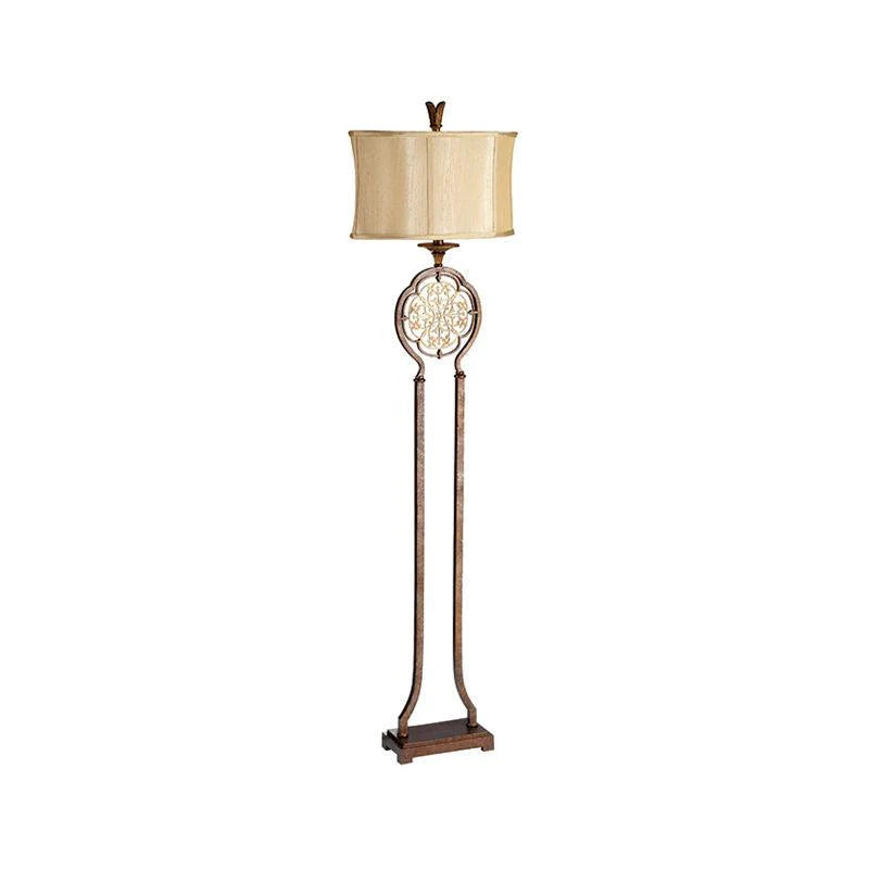 Marcella Floor Lamp E27 in British Bronze/Oxidized Bronze Finish Elstead