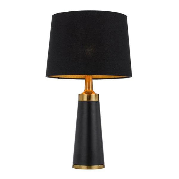 Margot Table Lamp in Black/Antique Gold or White/Antique Gold