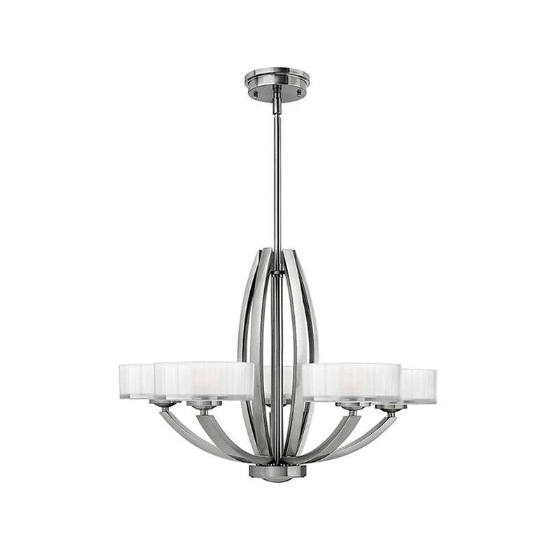 Meridian 3Lt/5Lt Chandelier E14 in Brushed Nickel Elstead Lighting - ELS.HK-MERIDIAN