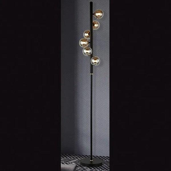 Midday Floor Lamp 6Lt in Black