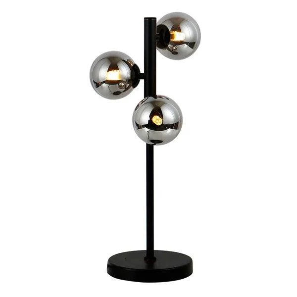 Midday Table Lamp 3Lt in Black