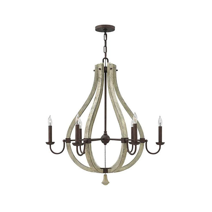 Middlefield 3Lt/5Lt/6Lt Chandelier E14 in Iron Rust Elstead Lighting -ELS.HK-MIDDLEFIELD