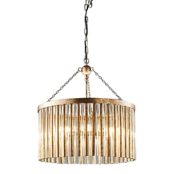 Midtown Chandelier in Antique Silver