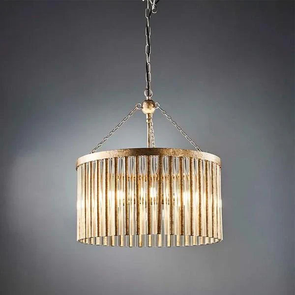 Midtown Chandelier in Antique Silver