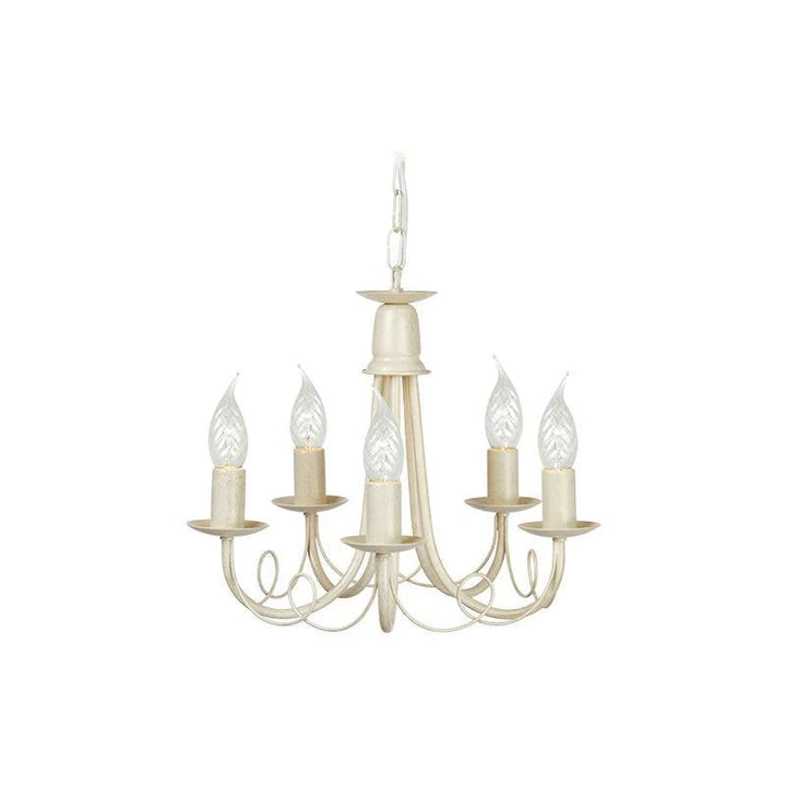 Minster Chandelier 3Lt/5Lt/6Lt E14 in Black/Gold/Ivory Elstead Lighting - ELS.MN3, ELS.MN5, ELS.MN6