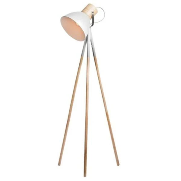 Modern Tripod Floor Lamp in Black, Stone or White