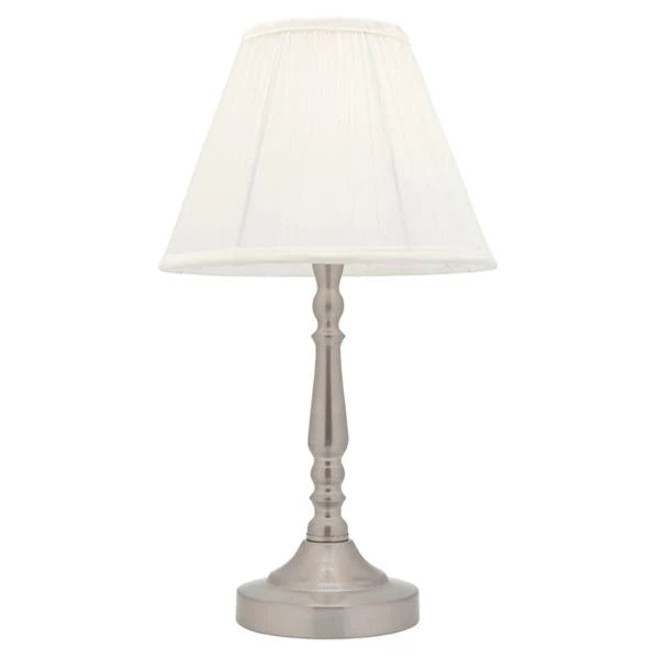 Molly Touch Table Lamp in Antique Brass or Brushed Chrome