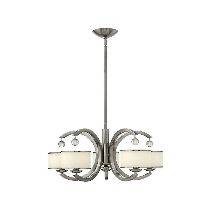 Monaco 3Lt/5Lt/6Lt Chandelier E14 in Brushed Nickel Elstead Lighting - ELS.HK-MONACO