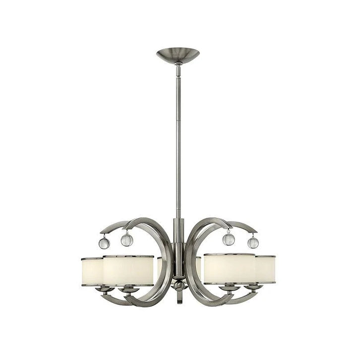 Monaco 3Lt/5Lt/6Lt Chandelier E14 in Brushed Nickel Elstead Lighting - ELS.HK-MONACO