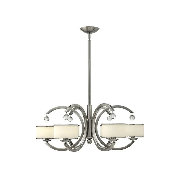 Monaco 3Lt/5Lt/6Lt Chandelier E14 in Brushed Nickel Elstead Lighting - ELS.HK-MONACO