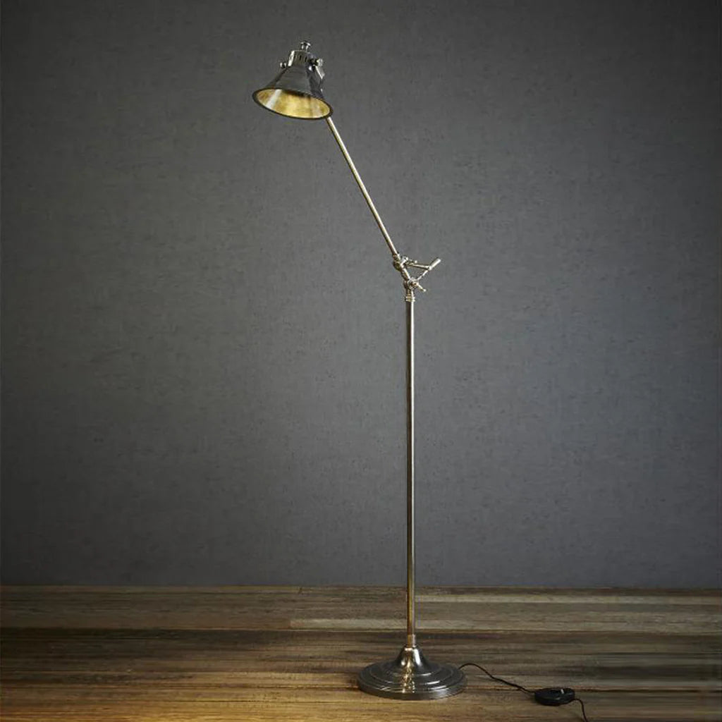 Morton Floor Lamp in Antique Silver Emac & Lawton Lighting - ELPIM51360AS