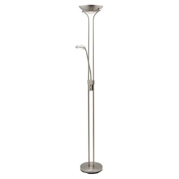 Mother & Child Floor Lamp in Black or Brushed Chrome