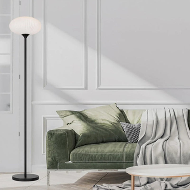 Nori Floor Lamp in Black/Opal Matt