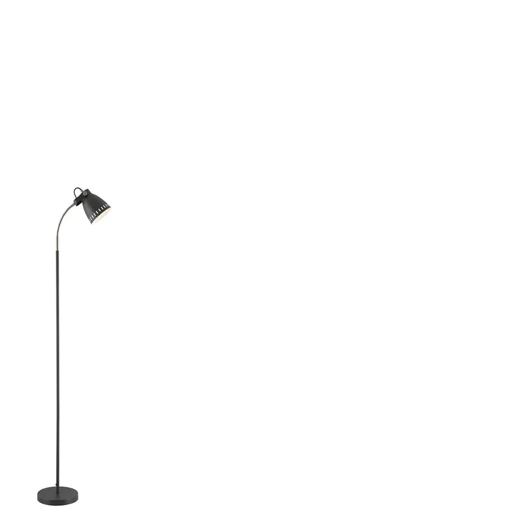 Nova Floor Lamp in Antique Brass, Black, Blue, Grey, Nickel, Pink or White