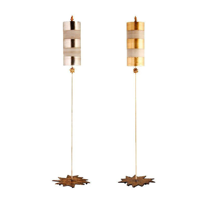 Nettle Floor Lamp E27 in Gold and Silver Elstead Lighting - ELS.FB-NETTLE-FL