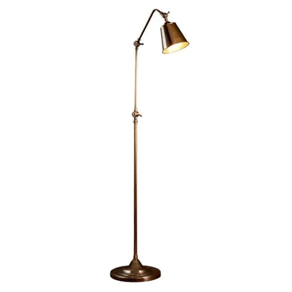 Newbury Floor Lamp in Antique Brass or Antique Silver