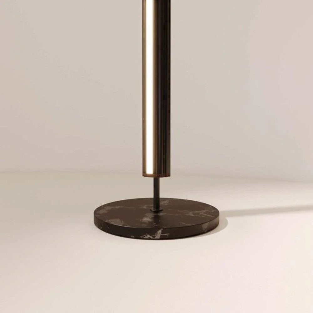 Niro LED Floor Lamp 30w in Matt Black, Aged Gold