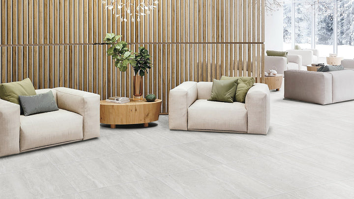 Normandy Navona Matt Smooth Grip 300x600mm Porcelain Tile | Sophisticated Travertine Look for Modern Spaces