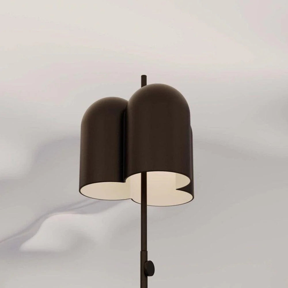 Oket LED Floor Lamp 10w in Matt Brass/Matt White, Matt Black/Matt Black