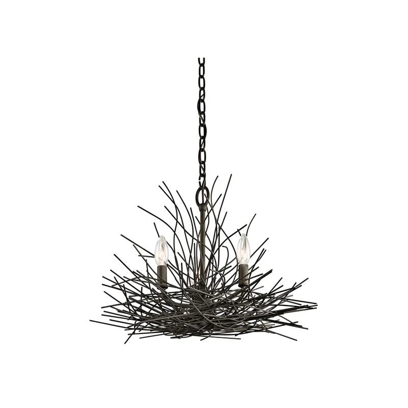 Organique Chandelier 3Lt/5Lt/6Lt E14 in Olde Bronze Elstead Lighting - ELS.KL-ORGANIQUE