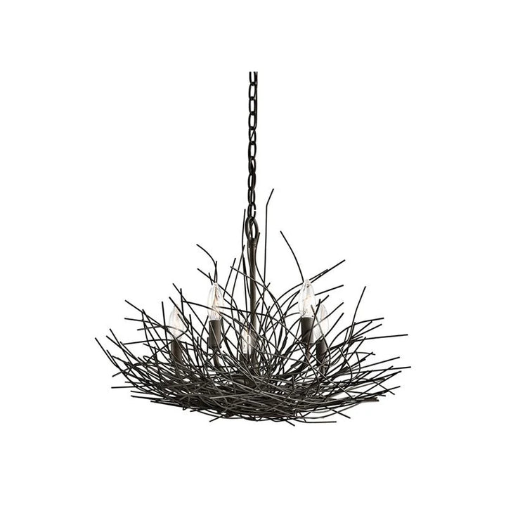 Organique Chandelier 3Lt/5Lt/6Lt E14 in Olde Bronze Elstead Lighting - ELS.KL-ORGANIQUE