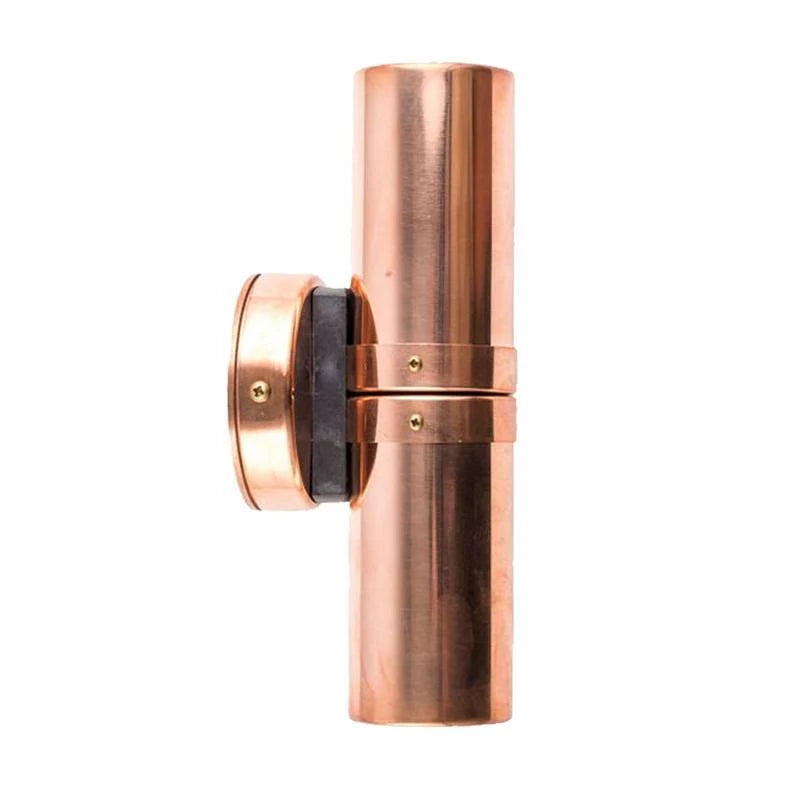 Outdoor Up/Down Wall Spot Light 2xGU10 IP65 in Solid Copper CLA Lighting - PGUDCEC