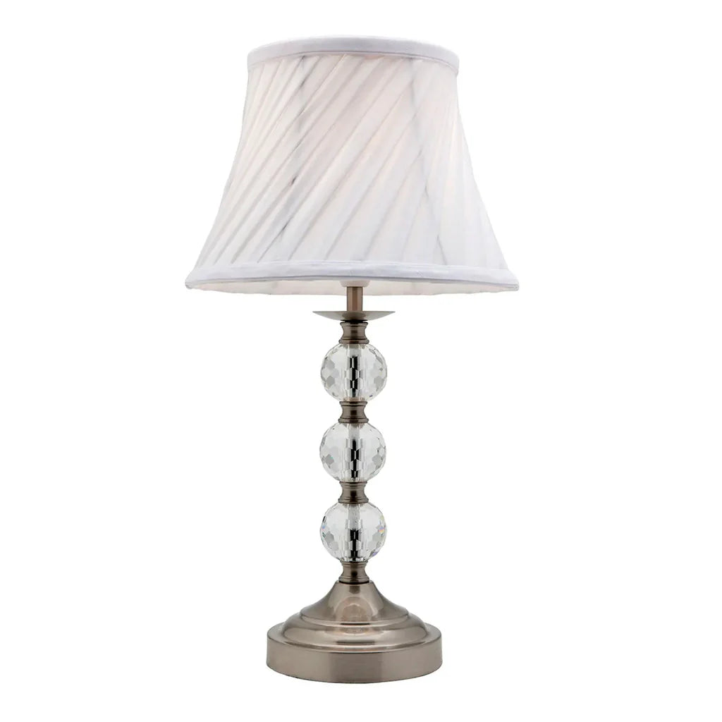 Owen Touch Table Lamp in Brushed Chrome