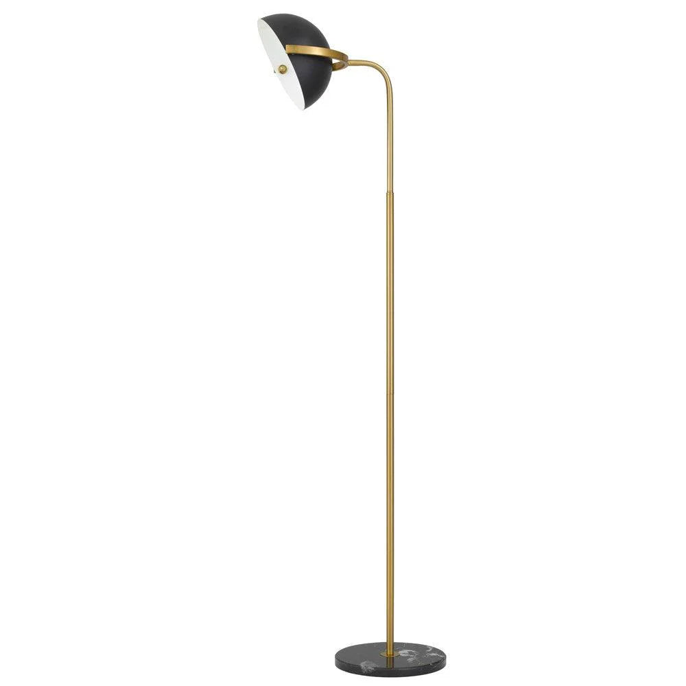 Pollard Floor Lamp in Black/Antique Gold